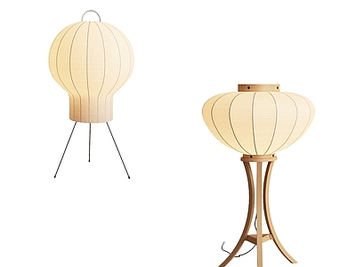 现代新中式落地灯 落地灯 台灯 地灯 艺术落地灯 异形落地灯