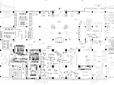 酒店大堂 酒店平面 酒店 平面 五星级酒店 五星级 施工图
