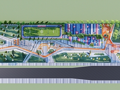 现代景观公园 现代公园景观