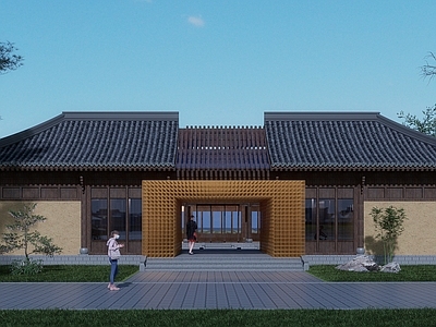 中式博物馆 公建 木工院