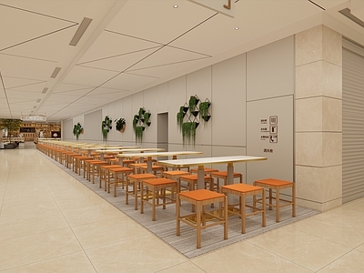 现代快餐店 餐饮店
