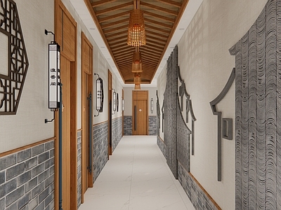 侘寂新中式中餐厅 中餐厅明档