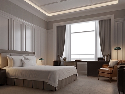 法式酒店客房 商务酒店