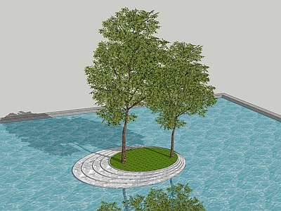 乔木 树池乔木 行道树 景观树