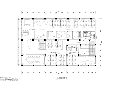 现代简约整体办公空间 办公室大堂 办公空间 漫画社办公室 施工图