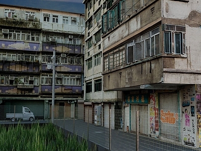 日式保障性住房 破败 废墟 灾难