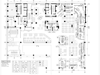 新中式其他餐饮空间 现代美食广场 美食城美食街 商超餐 施工图