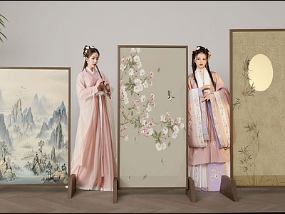 新中式屏风 木屏风
