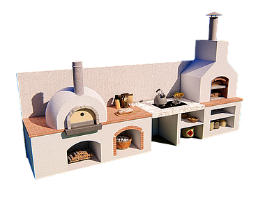 灶台 面包窑 厨房用具