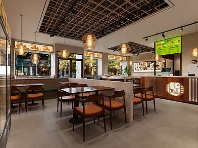 新中式中式中餐厅 新中式餐厅 新中式面馆 火锅店 烧烤店 新中式茶餐厅