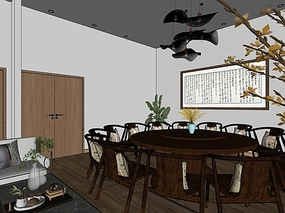 新中式中餐厅 新中式餐厅包间大