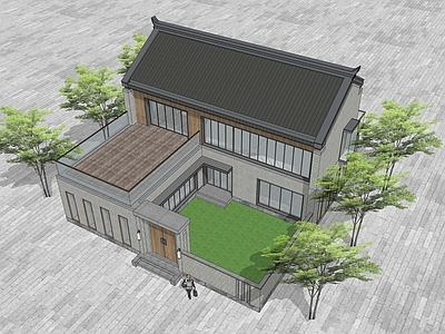 现代乡村民房 农村民房 农村自建房 乡村别墅