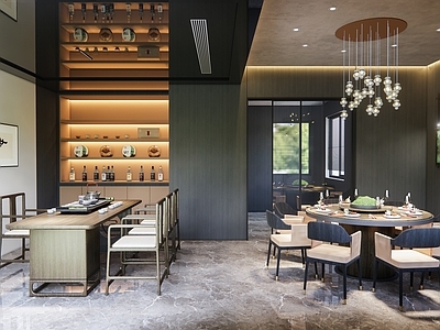 新中式包厢 新中式包厢 新中式会所包厢 新中式茶室 新中式餐桌