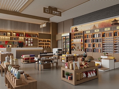 新中式其他商业空间 特产店