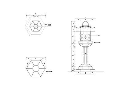 景观节点 景观灯 施工图