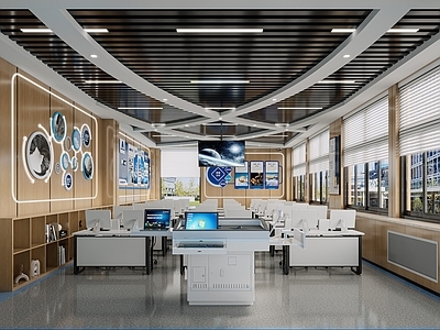 现代实验室 学校 教室 实验室 培训室