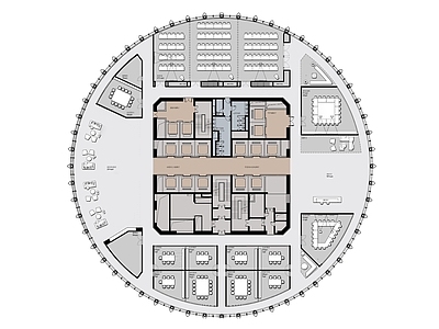 其他办公空间 卫生间 写字楼卫生间 施工图