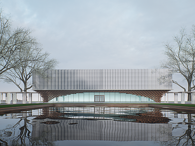 现代展览馆建筑 展览馆