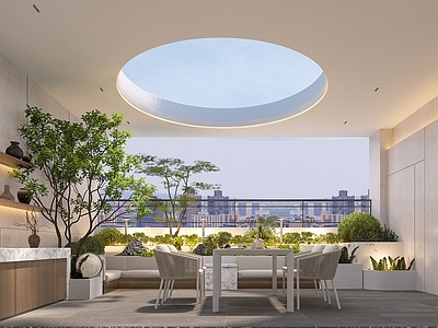 现代阳台 生活阳台