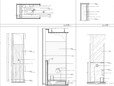 现代极简公共卫生间 蹲便详图 商场卫生间 隔厕详图 施工图