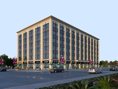 现代办公楼 多层办公楼 商业综合楼 沿街商业