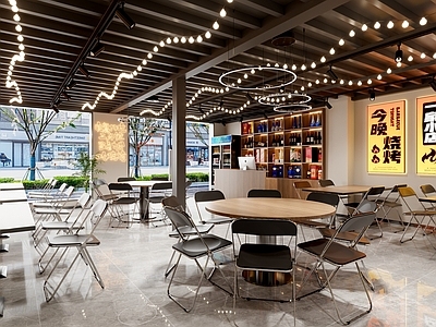 现代烧烤店 现代烧烤店 烤肉店 工业风餐厅