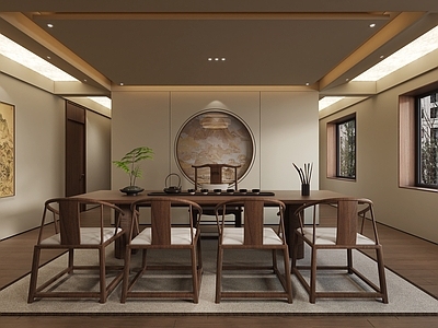 新中式中古茶室 会所茶室