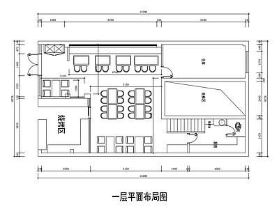 现代简约烤肉店 烤肉店 烧烤店 新疆烤羊肉店 包厢 施工图
