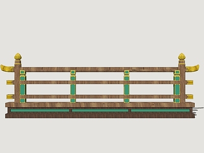 新中式中式影视 宫廷栏杆 宫廷扶手 影视栏杆扶手