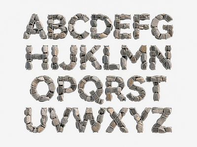 现代工业标识标牌 指示牌 标识 logo 字母 英文字母