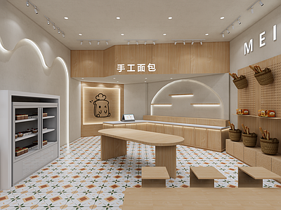现代甜品面包店 面包店 蛋糕店 甜品店
