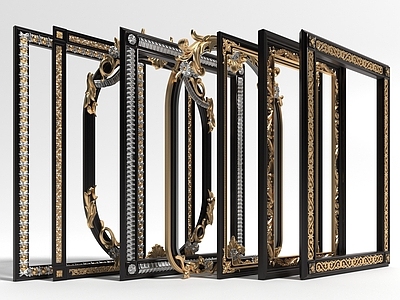 现代雕花 雕花 相框 镜框 画框 装饰框