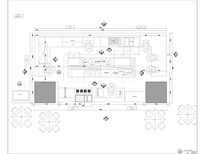 现代其他餐饮空间 餐厅果汁 施工图
