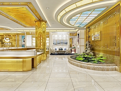 现代轻奢珠宝店 富丽堂皇 金碧辉煌 时尚