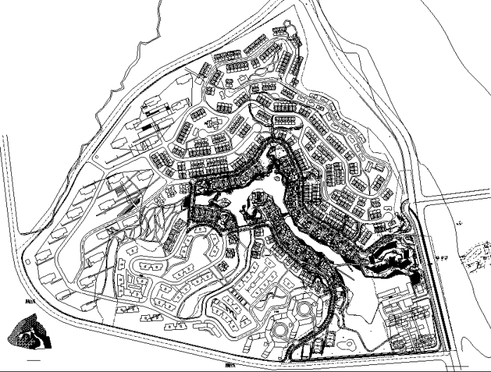 [福建]“溪流引趣”居住区景观规划设计施工图全套 居住区景观 示范区景观