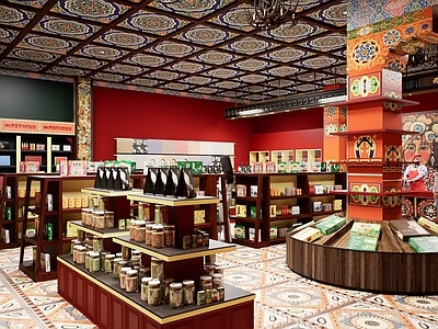 复古博物馆 西藏农产品售卖 文创商店 藏文化文创