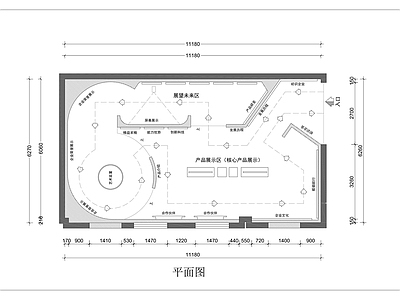 其他展厅 展厅 军工 企业 平面图