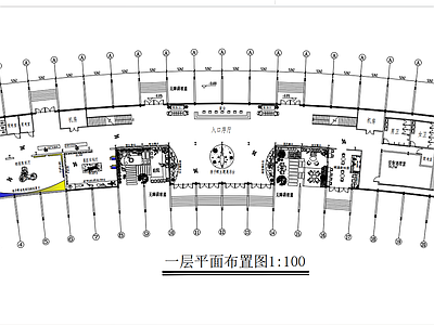 现代博物馆 扬子鳄博物馆平面 博物馆效果图 科普博物馆 施工图