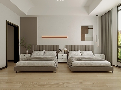 现代民宿客房 客房