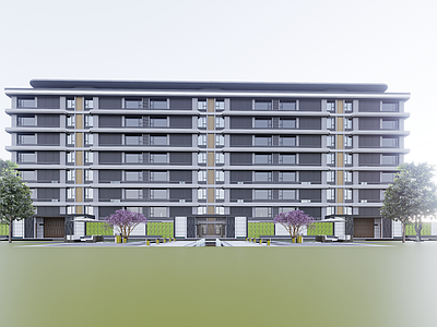现代多层住宅 公建化洋房