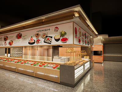 简约轻奢火锅店 火锅店明档展火锅