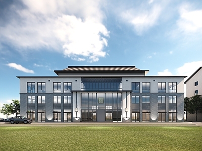 新中式小公建 新中式村部建筑