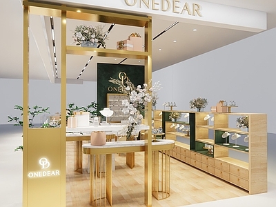 轻奢简约珠宝店 珠宝店 首饰店 珠宝展厅 珠宝展台