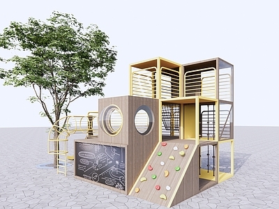 儿童器材组合 儿童器材 攀爬器材 户外器材