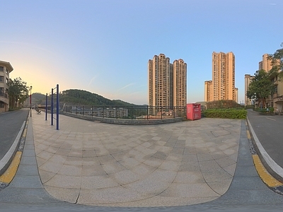 现代小区HDR 别墅HDR 小区夜景HDR 黄昏HDR 庭院hdr