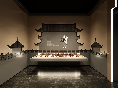 新中式博物馆 现代文化展厅 现代怀旧博物馆 古城博物馆 古建遗址博物馆