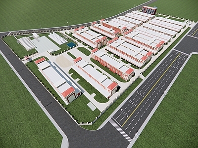 现代新中式仓储建筑 现代工业厂房 科技仓储物流园 现代厂房 产业规划院 工业车间