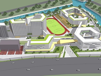 现代学校建筑 学校规划 中学校园 小学校园