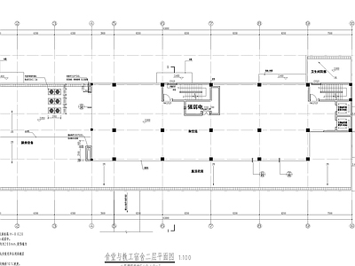 现代学校建筑 食堂 教工宿舍 施工图