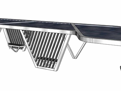 现代广场 现代廊架 施工图